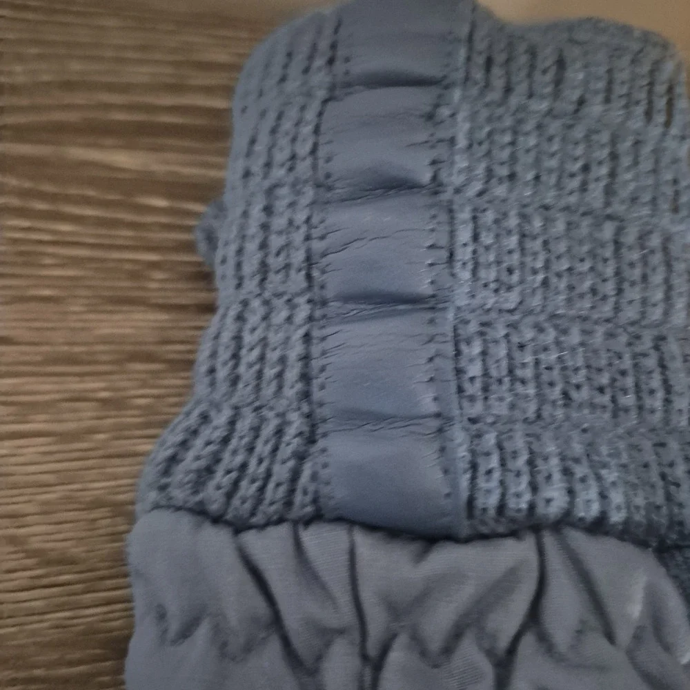 Womens Large Vintage Wells Lamont Blue Winter Gloves Style 5751 NOS